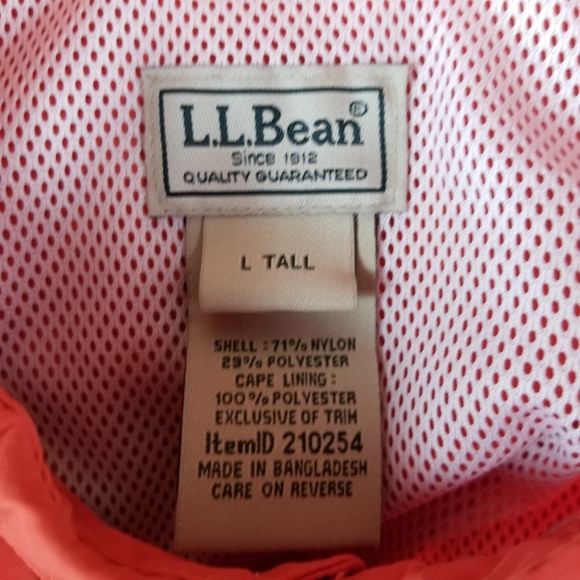L.L. Bean Mens Fishing Shirt Sz L Orange Vented - Picture 6 of 6